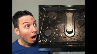 How To Clean a Gas Stove Top With 1 Magical Cleaner [upl. by Salchunas]