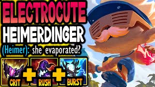 How To Play Electrocute Heimerdinger Midlaneand SNOWBALL SUPER AP ASSASSIN HEIMERDINGER MIDLANE [upl. by Creath]