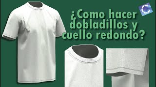 ¿Cómo modelar una camiseta en CLO3D  ‐ Aprender CLO3D [upl. by Kussell]