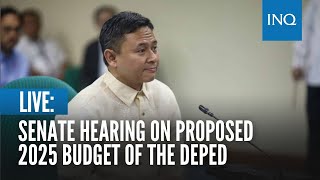 LIVE Senate hearing on proposed 2025 budget of the Department of Education  Sep 10 [upl. by Adnolehs]