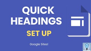 How to Add and Format Headings on Google Sites QUICKLY [upl. by Gipps]