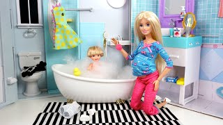 Barbie Baby Doll Tommy Adventures amp Travel Routine [upl. by Fritze]