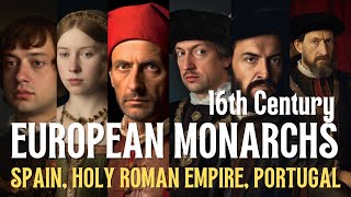 13 EUROPEAN MONARCHS from the 16th Century Spain Holy Roman Empire and Portugal [upl. by Birck]