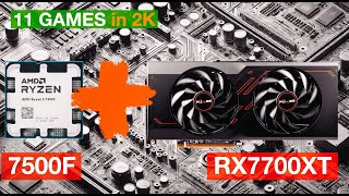 Radeon RX 7700 XT amp Ryzen 7500F Gaming Performance Test  2K Ultra Settings  2024 PC Build Review [upl. by Ryhpez]