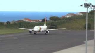 Airbus A320 TAP CSTNV takeoff talewind WRONG WAY  Ponta Delgada FullHD [upl. by Einavoj166]