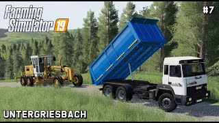 Building Gravel Road  Public Works and Farming  Untergriesbach  Farming Simulator 19  Episode 07 [upl. by Avahc]