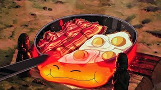 Howls Moving Castle  breakfast  Ghibli Food aesthetic food breakfast ghibli anime animation [upl. by Alamak]