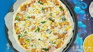 SPICY CHICKEN PIZZA RECIPE  chicken pizza tastethebestfoodrecipes homemadeisbest [upl. by Karina708]