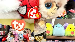 Cute Cuddly Collectible Orig Ty Beanie BabiesBeanie BoosBeanie Bellies Xmas 2023 Shopping Vlog [upl. by Namas]