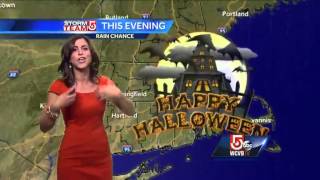 Cindy Fitzgibbons Halloween forecast for Boston area [upl. by Atiuqcir]