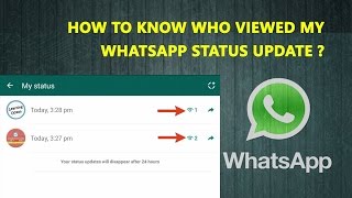 How To Know Who Viewed My WhatsApp Status Update In Hindi  WhatsApp New Features [upl. by Bevis]