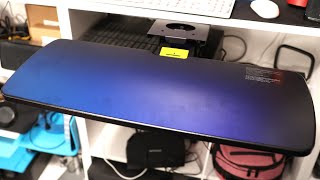 Installing The Huanuo Keyboard Tray Under Desk 360 Adjustable Ergonomic Sliding Keyboard Mouse Tray [upl. by Fauver899]