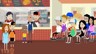 DISOWNED Little Bill Misbehaves at Five Guys [upl. by Imyaj]