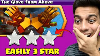 easiest way to 3 star The Glove From Above Challenge Clash of Clans [upl. by Pauletta]