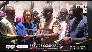 Inauguration maternité lancement travaux de construction poste de santé Darou Khoudoss par les ICS [upl. by Mehcanem]