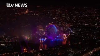 London celebrates New Year as fireworks mark 2016 [upl. by Goulette]