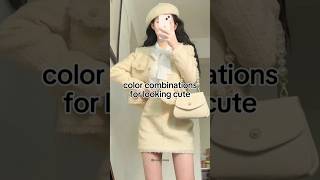 Color combinations for looking cute bj💖💋colorcombinations cute fashion outfit beauty cutenoya [upl. by Acinet]