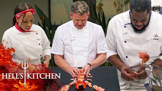 The Chefs Get a Gordon Ramsay Masterclass as He Breaks Down Lobster  Hells Kitchen [upl. by Adnilim]