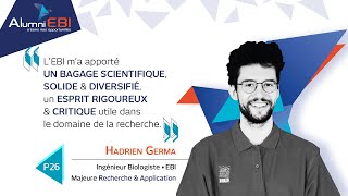 Interview Hadrien GERMA Ingénieur Biologiste [upl. by Akinek387]