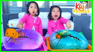 Giant Ice Balloons Melting Animals Easy DIY Science Experiments for kids [upl. by Cinamod5]