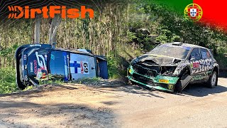 😱 Rovanperä and Solberg CRASH WRC Rally Portugal 2024 [upl. by Chris]