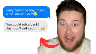 ONE DAY TO LIVE😭😱 Texting Random Numbers📱😂 [upl. by Demmy]