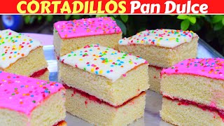 CORTADILLOS ESPONJOSOSPAN DULCE MEXICANO Dulce Hogar Recetas [upl. by Polish]