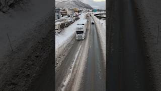 Scania Semi Truck on slush road shorts truck hd scania pixel9proxl [upl. by Behm]