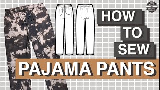 PAJAMA Pants for Men DIY  Complete Sewing Steps  PDF Patterns Boutique Sew Along [upl. by Gervais]