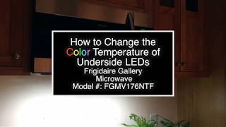 How To Change The Color of LED Lighting Using Gels  Frigidaire Gallery FGMV176NTF [upl. by Rudie]