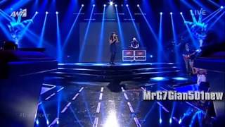 Indila amp Stavento  Derniere Danse Live The Voice of Greece 252014 [upl. by Oknuj535]