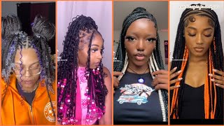 PEEKABOO BRAIDS HAIRSTYLES  COMPILATION [upl. by Suiravad]