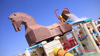 WaterWorld Themed Waterpark  Ayia Napa Cyprus [upl. by Nylauqcaj]