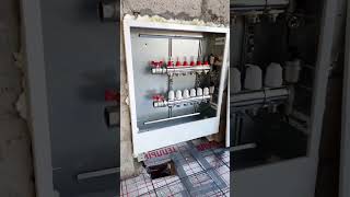 underfloor heating manifold assembly heating shorts warm boiler [upl. by Airahs]