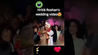 Hrithik Roshan wedding video bollywoodcelebritygossip bollywoodcelebirtyviralvideo loveindiana [upl. by Lirrad]