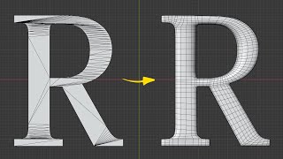 The Right Way to fix Text Topology in Blender [upl. by Ellehsar288]