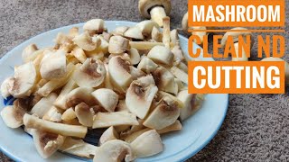 मशरुम काटने का आसान और परफेक्ट तरीका  How to cut Mushroom Easily and Perfectly [upl. by Jehanna65]