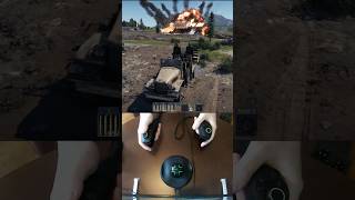 War Thunder SPAA training using Razer Hydra motion controllers French CCKW 353 AA [upl. by Anwahsed273]