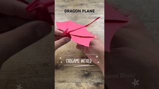 DIY ORIGAMI FLYING DRAGON PLANE  DRAGON PAPER PLANE FLIES FAR INSTRUCTIONS  ORIGAMI DRAGON PLANE [upl. by Leber]