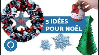 Idées de Bricolages pour les fêtes de Noël [upl. by Kolva]