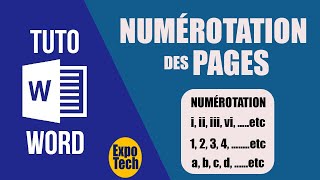 Comment insérer des numéros de pages différents dans un document Word [upl. by Ococ291]