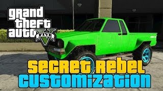 GTA 5 ONLINE  Secret Rebel Customization  Clean Rebel Look a Like Secret Car [upl. by Kelvin]