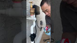 Installing a water hammer arrestor for an irrigation valve See description for update [upl. by Hnim]