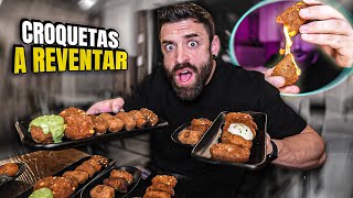 COMIENDO las CROQUETAS MÁS VIRALES HASTA REVENTAR con 25 SABORES DIFERENTES [upl. by Bridges]