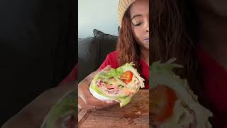 JIMMY JOHNS UNWICH mukbang jimmyjohns viral sandwich asmr eatingshow [upl. by Otrebireh984]