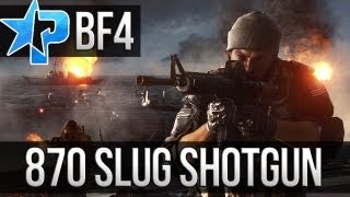 BATTLEFIELD 4 870 SLUG SHOTGUN BF4 Shotgun Gameplay BETA [upl. by Nillek864]