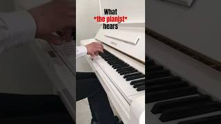 What the audience hears vs what the pianist hears piano shorts jazerleepiano [upl. by Pandora]