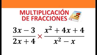 MULTIPLICACIÓN DE FRACCIONES [upl. by Anilave]