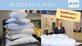 Individuelle Kopfkissen amp Daunendecken aus eigener Manufaktur  BettenGailing BietigheimBissingen [upl. by Stanwinn]