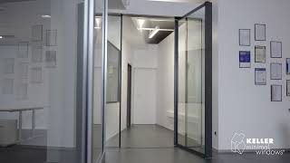 PIVOT entrance door  Keller minimal windows® [upl. by Harbison442]